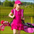 3 couvre clubs de golf (1 driver / 1 bois de parcours / 1 hybride) Argyle rose